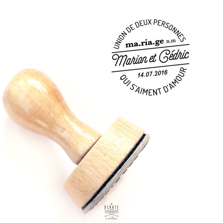 Tampon Mariage Personnalisé La Définition Du Mariage • La Pirate