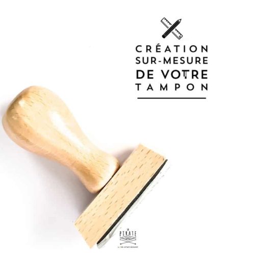 Votre tampon mariage sur-mesure, tampon en bois sur-mesure - La Pirate