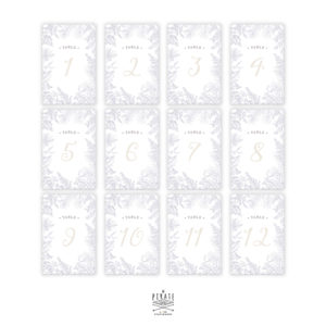 Numéros de table Winter, hiver | Lot de 12 – Image 2