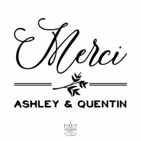 Stickers de remerciements urne de mariage, Ardoise & Fleurs Aquarelles