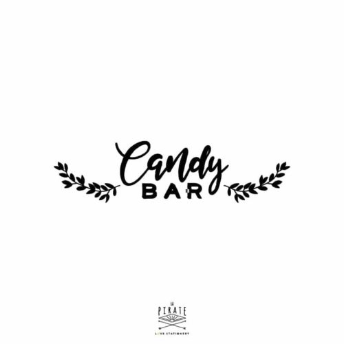 Stickers Candy Bar Mariage Folk - La Pirate