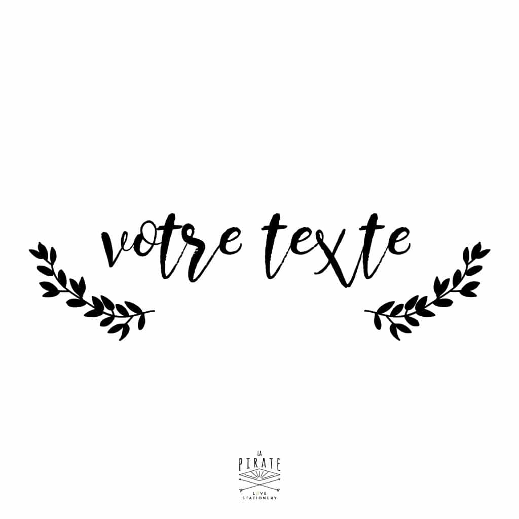 Stickers texte personnalise - modele 1