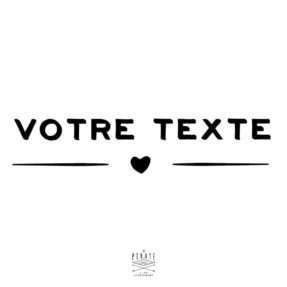Stickers texte personnalise - modele 2