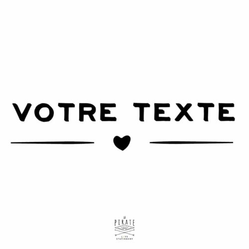Stickers texte personnalise - modele 2