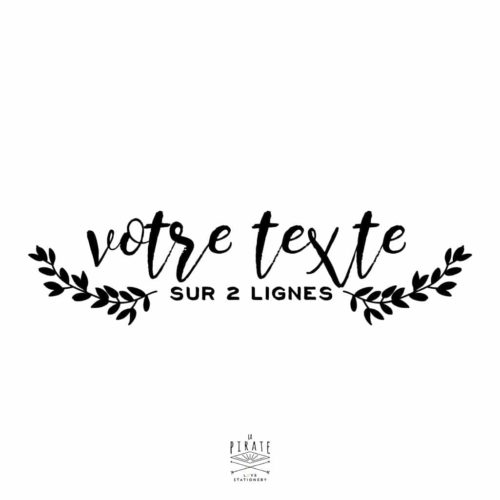 Stickers texte personnalise - modele 3