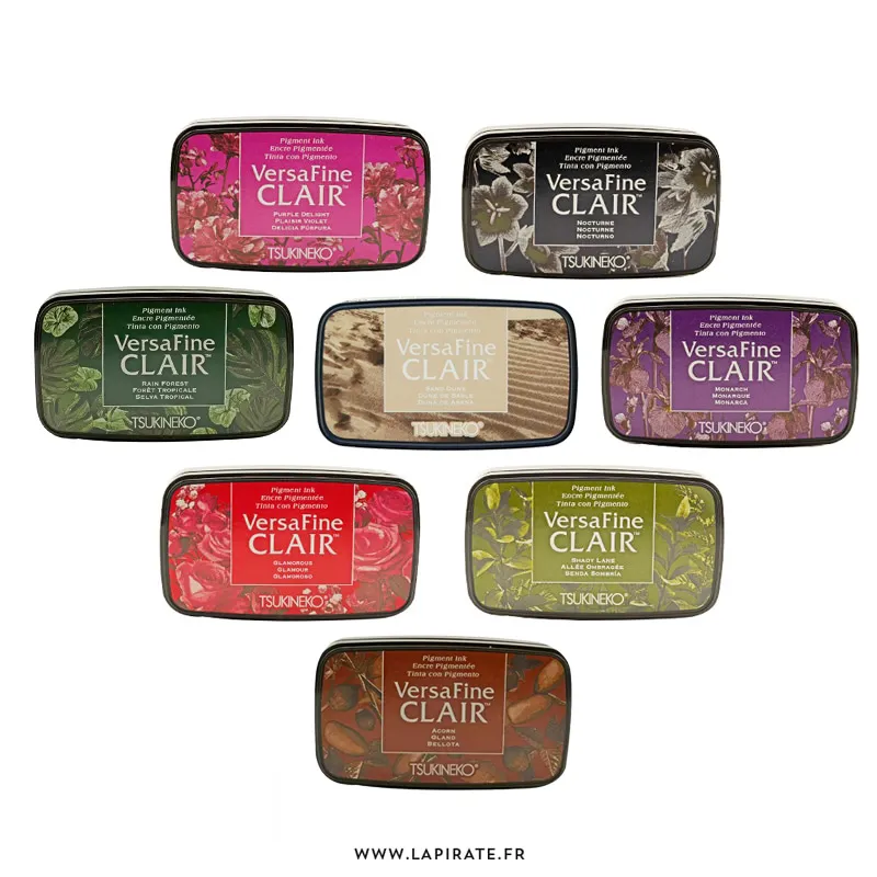 Encreur Versafine Clair à séchage rapide pour restituer avec fidélité les motifs de vos tampon bois - Plusieurs couleurs au choix