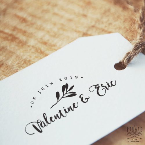 Tampon Mariage épuré, branche végétale - Mariage Minimaliste - La Pirate