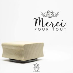 Tampon Merci Mariage Shabby Folk - Remerciements Shabby Folk - La Pirate