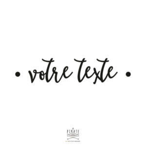 Stickers texte personnalisé vintage, lettrage adhésif avec votre texte | Modèle 4
