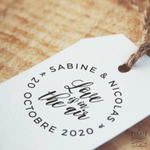 Tampon Mariage Love is in the air - Mariage Vintage - La Pirate
