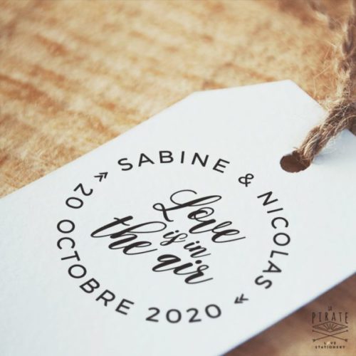Tampon Mariage Love is in the air - Mariage Vintage - La Pirate