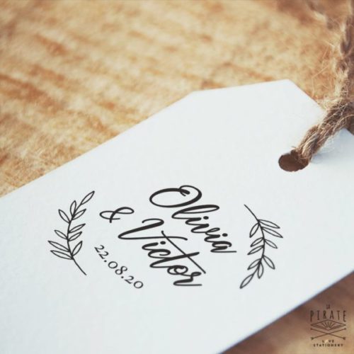 Tampon Mariage Fines Branches, Mariage Champêtre - La Pirate