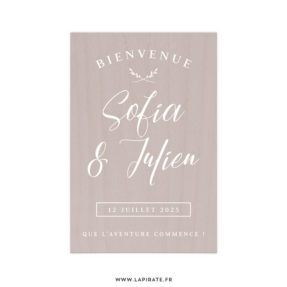 Stickers bienvenue mariage pour créer votre panneau de bienvenue végétal. Stickers de bienvenue dans la continuité de votre thème kinfolk, minimal personnalisé