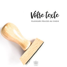 Tampon signature personnalisé. Petit tampon texte à personnaliser. Police de caractères au choix - La Pirate