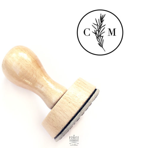 Tampon mariage initiales bohème chic, personnalisé pour votre mariage | Collection Sahanna - La Pirate