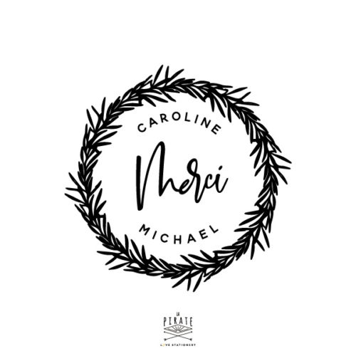 Stickers urne mariage bohème chic personnalisé de vos prénoms pour décorer votre urne type verrière, ... - La Pirate