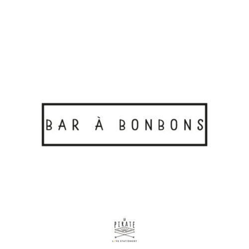 Stickers bar à bonbons mariage vintage - La Pirate