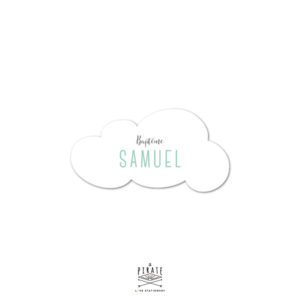 Stickers baptême nuage personnalisé – Image 2