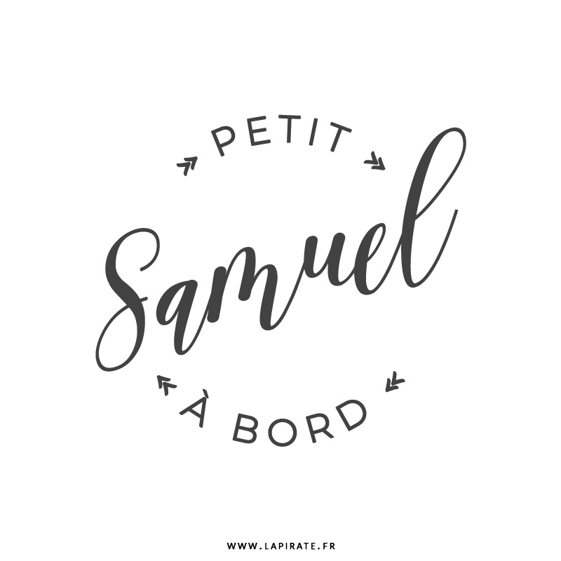 STICKER BEBE A BORD GAR«ON PERSONNALISABLE (J0129-PERSO)