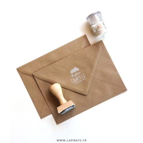 tampon baptême nuage personnalisé pour votre déco et papeterie