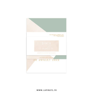 Ensemble invitation mariage graphique, chic | Collection Graphique – Image 2