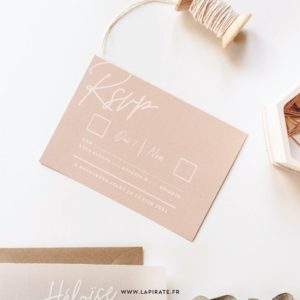 RSVP mariage chic Rosie nude - La Pirate