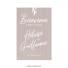 Stickers bienvenue calligraphie, personnalisé - Autocollant lettrage pour décorer votre panneau de bienvenue mariage