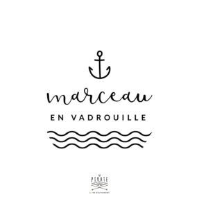 Stickers Bébé en vadrouille, ancre marine personnalisé | Mixte
