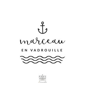 Stickers Bébé en vadrouille, ancre marine personnalisé | Mixte