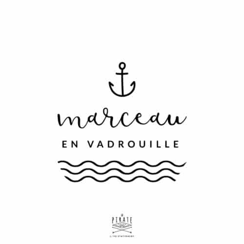 Stickers Bébé en vadrouille, ancre marine personnalisé | Mixte