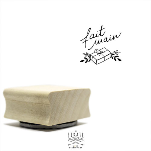 Tampon fait-main box calligraphie, tampon packaging