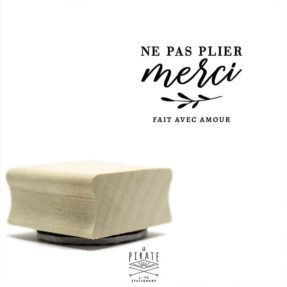 Tampon "Ne pas plier merci", tampon packaging