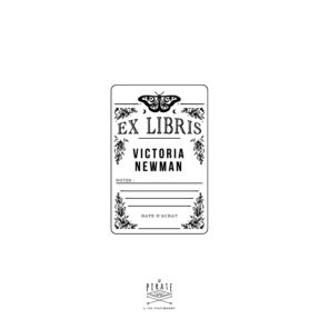 Tampon ex-libris arcane tarot végétal - Tampon ex-libris personnalisé - La Pirate