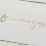 Dorure numérique à chaud - Champagne - La Pirate