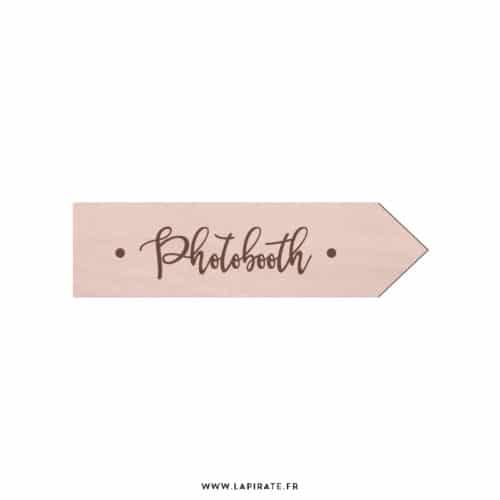 Flèche bois mariage Photobooth, vintage - La Pirate