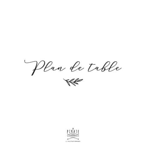 Stickers Plan de table, calligraphie - Mariage bohème