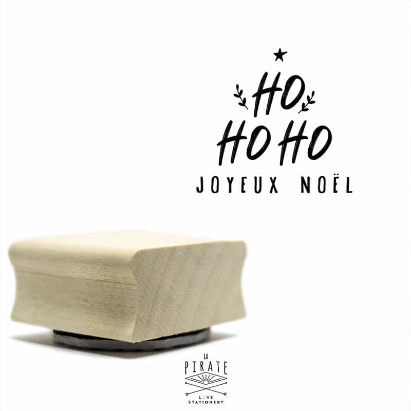 Tampon HO HO HO Joyeux Noël pour les Fêtes de fin d'année, emballages cadeaux, étiquettes DIY