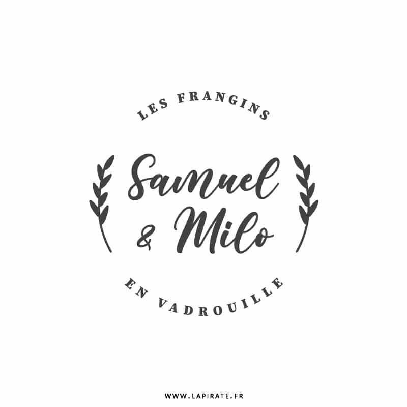 Stickers frères & soeurs en vadrouille, autocollant bébés à bord personnalisé original - La Pirate