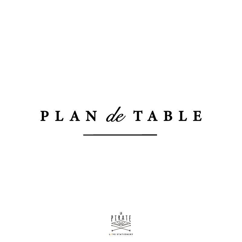 Stickers plan de table mariage minimaliste et élégant | Stickers déco mariage, diy mariage - La Pirate