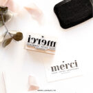 Tampon B Merci - Tampon Encreur Pour Marquer Vos Documents Ou Créations